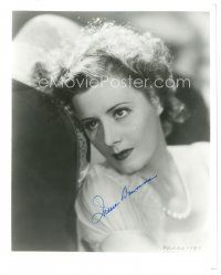 6t572 IRENE DUNNE signed 8x10 REPRO still '80s head & shoulders close up of the pretty actress!