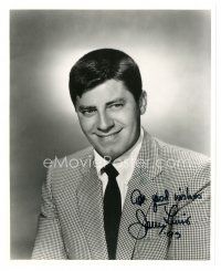 6t589 JERRY LEWIS signed 8x10 REPRO still '93 head & shoulders smiling portrait in suit & tie!