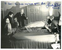 6t641 LINDA BLAIR signed 8x10 REPRO still '90s in the power of Christ scene from The Exorcist!