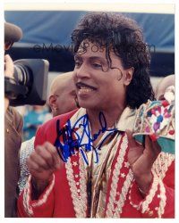 6t642 LITTLE RICHARD signed color 8x10 REPRO still '00s great c/u of the famous rock'n'roll singer!