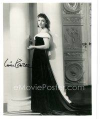 6t648 LUISE RAINER signed 8x10 REPRO still '80s full-length portrait wearing great gown!