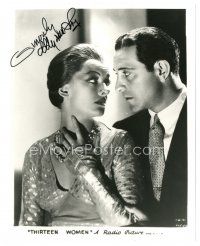6t661 MYRNA LOY signed 8x10 REPRO still '86 looking completely different in Thirteen Women!