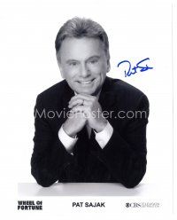 6t666 PAT SAJAK signed 8x10 REPRO still '00s smiling close up of the host of Wheel of Fortune!