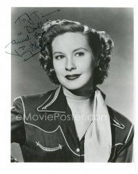 6t676 PENNY EDWARDS signed 8x10 REPRO still '80s pretty head & shoulders portrait as a cowgirl!