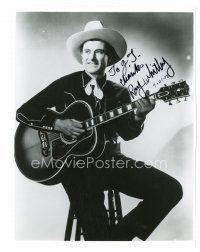 6t686 RAY WHITLEY signed 8x10 REPRO still '78 great singing cowboy portrait holding guitar!