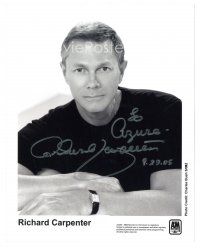 6t427 RICHARD CARPENTER signed 8x10 music publicity still '05 the famous singer/songwriter!