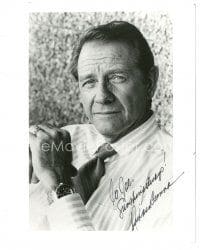 6t692 RICHARD CRENNA signed 8x10 REPRO still '90s close portrait later in his career!