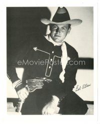 6t697 ROBERT ALLEN signed 8x10 REPRO still '80s great close up cowboy portrait with shadows!