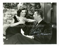 6t706 ROBERT MITCHUM signed 8x10 REPRO still '88 c/u with sexy Jane Russell in His Kind of Woman!