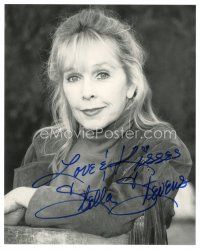 6t455 STELLA STEVENS signed deluxe 8x10 publicity still '90s great close up later in her career!