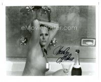 6t742 URSULA ANDRESS signed 8x10 REPRO still '80s super sexy close up naked in bathtub!