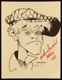 6t751 WILLIAM BENEDICT signed 8.5x11 REPRO '86 great artwork portrait of Whitey by Jan Grippo!