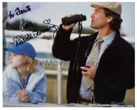 6t530 DAKOTA FANNING signed color 8x10 REPRO still '00s close up with Kurt Russell from Dreamer!