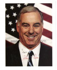 6t569 HOWARD DEAN signed color 8x10 REPRO still '00s c/u of the former Governor of Vermont!