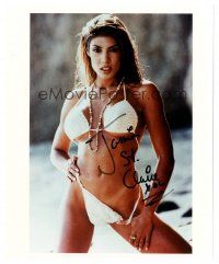 6t585 JASMIN ST. CLAIRE signed color 8x10 REPRO still '00s the sexy adult film actress in bikini!