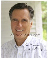 6t660 MITT ROMNEY signed color 8x10 REPRO still '12 the 2012 Republican nominee for President!