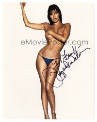 6t680 RAQUEL WELCH signed color 8x10 REPRO still '90s sexiest full-length topless portrait!