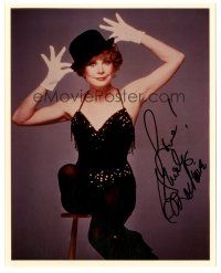 6t722 SHIRLEY MACLAINE signed color 8x10 REPRO still '90s great portrait in cool dance costume!