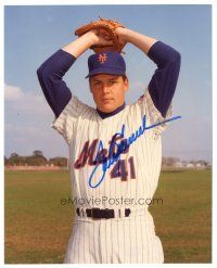 6t739 TOM SEAVER signed color 8x10 REPRO still '90s the MLB New York Mets baseball pitcher!