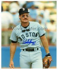 6t746 WADE BOGGS signed color 8x10 REPRO still '00s the Boston Red Sox baseball player in uniform!