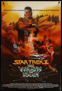 6t311 STAR TREK II signed English 1sh '82 by Walter Koenig, The Wrath of Khan, Bob Peak art!