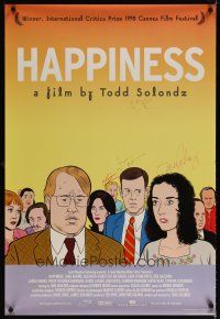 6t300 HAPPINESS signed 1sh '98 by Louise Lasser, Dylan Baker, Jane Adams AND Todd Solondz!