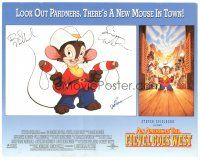 6t235 AMERICAN TAIL: FIEVEL GOES WEST signed LC '91 by animators Phil Nibbelink & Simon Wells!