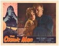 6t242 COSMIC MAN signed LC #8 '59 by Bruce Bennett, who's close up with Angela Greene!