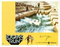 6t257 LOGAN'S RUN signed LC #6 '76 by Michael York, who's with Jenny Agutter & Peter Ustinov!