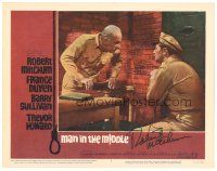 6t260 MAN IN THE MIDDLE signed LC #4 '64 by Robert Mitchum, who's close up with Keenan Wynn!