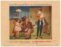 6t262 McCONNELL STORY signed LC #3 '55 by June Allyson, who's with Alan Ladd & their kids!