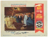 6t271 RING OF FEAR signed LC #6 '54 by Mickey Spillane, he's a movie star now!
