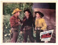 6t463 TRAIL OF ROBIN HOOD signed REPRO LC #6 '50 by Penny Edwards, who's close up with Roy Rogers!