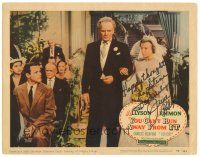 6t285 YOU CAN'T RUN AWAY FROM IT signed LC #2 '56 by June Allyson, w/Bickford & Lemmon at wedding!