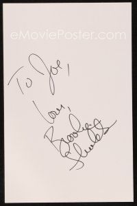 6t098 BROOKE SHIELDS signed 5.5 x 8.5 index card '90s can be framed together with a repro still!