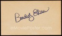 6t148 BUDDY EBSEN signed 3x5 index card '80s can be framed & displayed with a repro still!