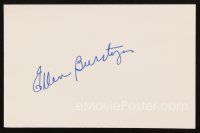 6t104 ELLEN BURSTYN signed 5.5 x 8.5 index card '90s can be framed together with a repro still!