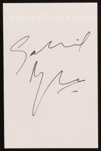 6t106 GABRIEL BYRNE signed 5.5 x 8.5 index card '90s can be framed together with a repro still!