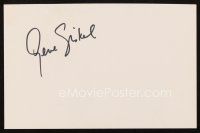 6t107 GENE SISKEL signed 5.5 x 8.5 index card '90s can be framed together with a repro still!