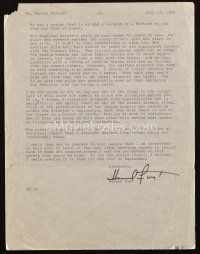 6t014 HOWARD FAST signed letter '66 great content, saying Israeli western script is the worst ever!