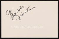 6t110 JANINE TURNER signed 5.5 x 8.5 index card '90s can be framed together with a repro still!