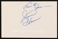 6t117 JUNE HAVER signed 5.5 x 8.5 index card '90s can be framed together with a repro still!