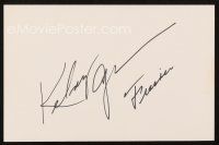 6t121 KELSEY GRAMMER signed 5.5 x 8.5 index card '90s can be framed together with a repro still!