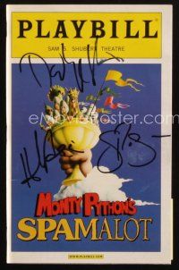 6t202 MONTY PYTHON'S SPAMALOT signed playbill '05 by David Hyde Pierce, Curry, Azaria AND Sieber!