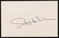 6t131 PENELOPE ANN MILLER signed 5.5 x 8.5 index card '90s can be framed together with a repro still