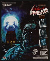 6t215 YEAR IN FEAR signed calendar 1991 cool portfolio of horror art, The Year in Fear!