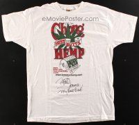 6t222 CHONG BEST BUTTS HEMP TOILET PAPER signed XL T-shirt '00s by Tommy Chong, cool art!