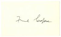 6t151 FRANK CAPRA signed 3x5 index card '70s can be framed with a repro still!