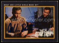 6t180 WILLIAM SHATNER signed trading card '91 images from Star Trek, What Are Little Girls Made Of!