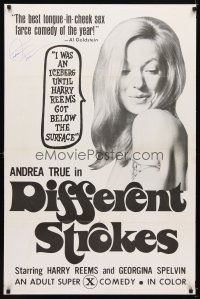 6t226 OVER SEXPOSURE signed 1sh '70s by sexy Andrea True, X-rated comedy!